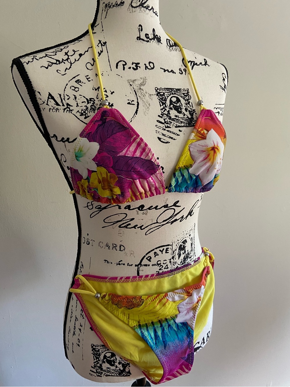 Multicolored Floral Bikini Set